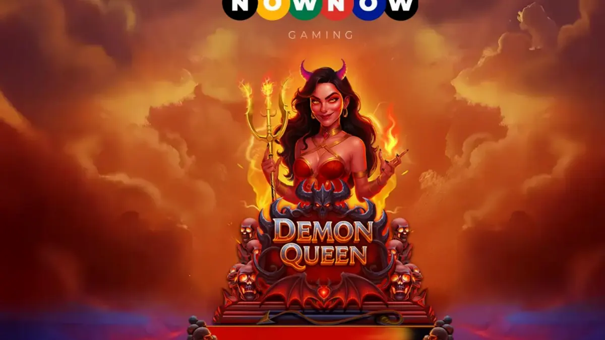 Demon Queen slot machine interface with gothic and hellish theme